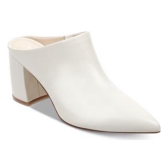 marc fisher white mules